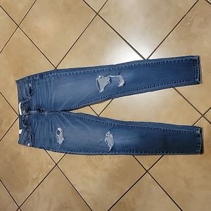 Kancan MT1008 Womans Heavily Distressed High Rise Skinny Jeans Sz 3 25